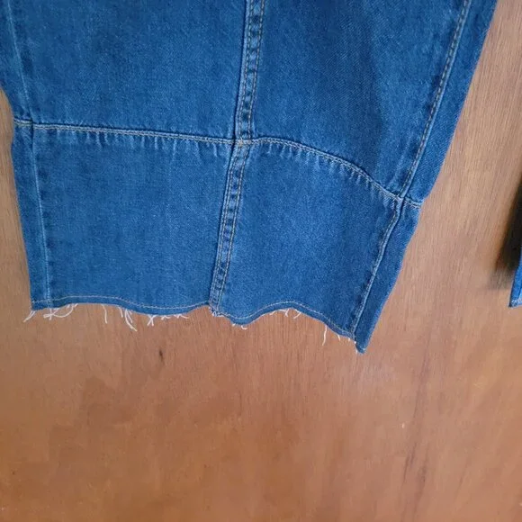 Time and Tru | Y2K wide-leg raw hem jeans | Blue | Size 12 - Picture 6 of 9